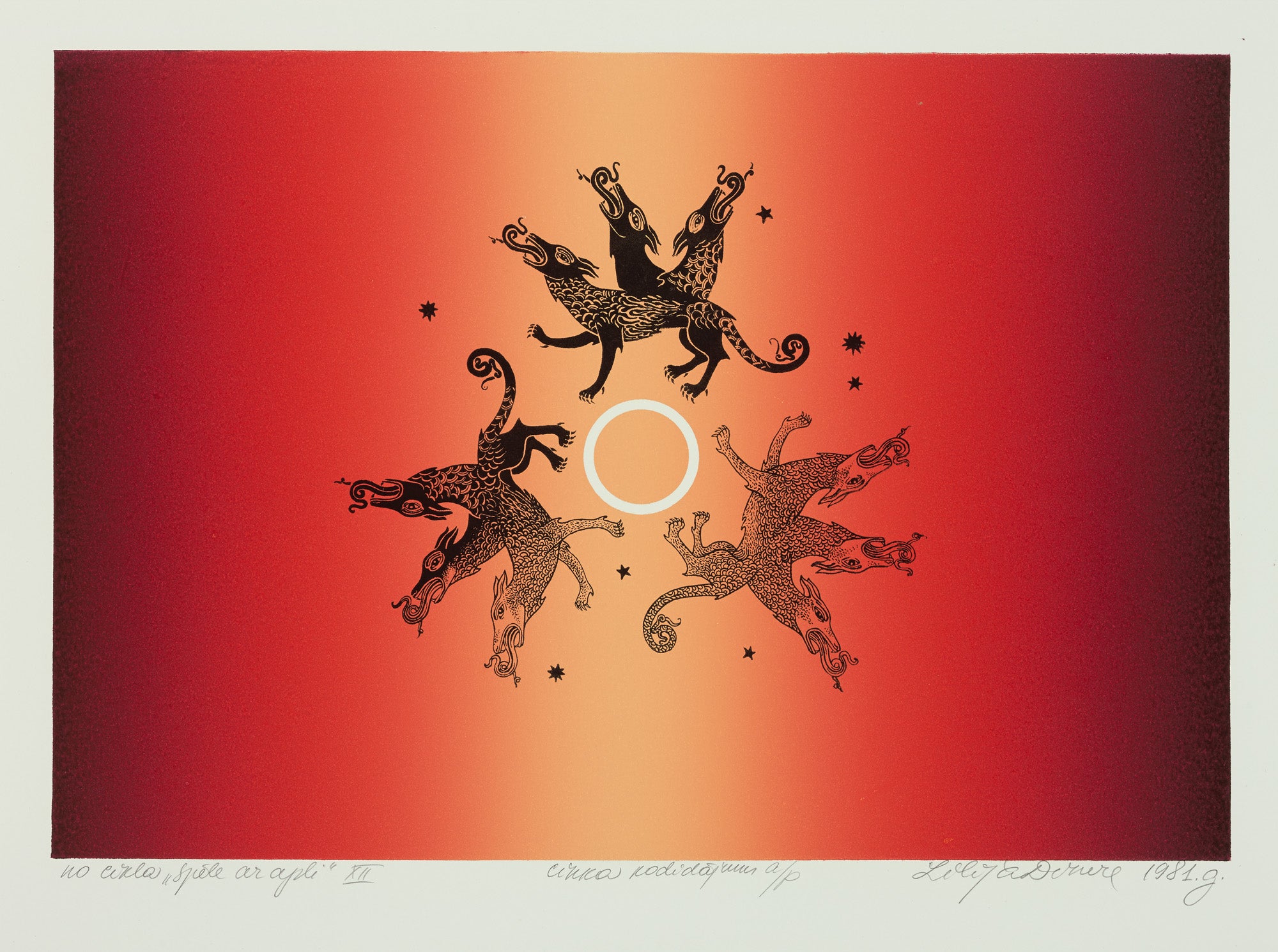 Lilija Dinere. XII. From the series 'A game with a Circle'