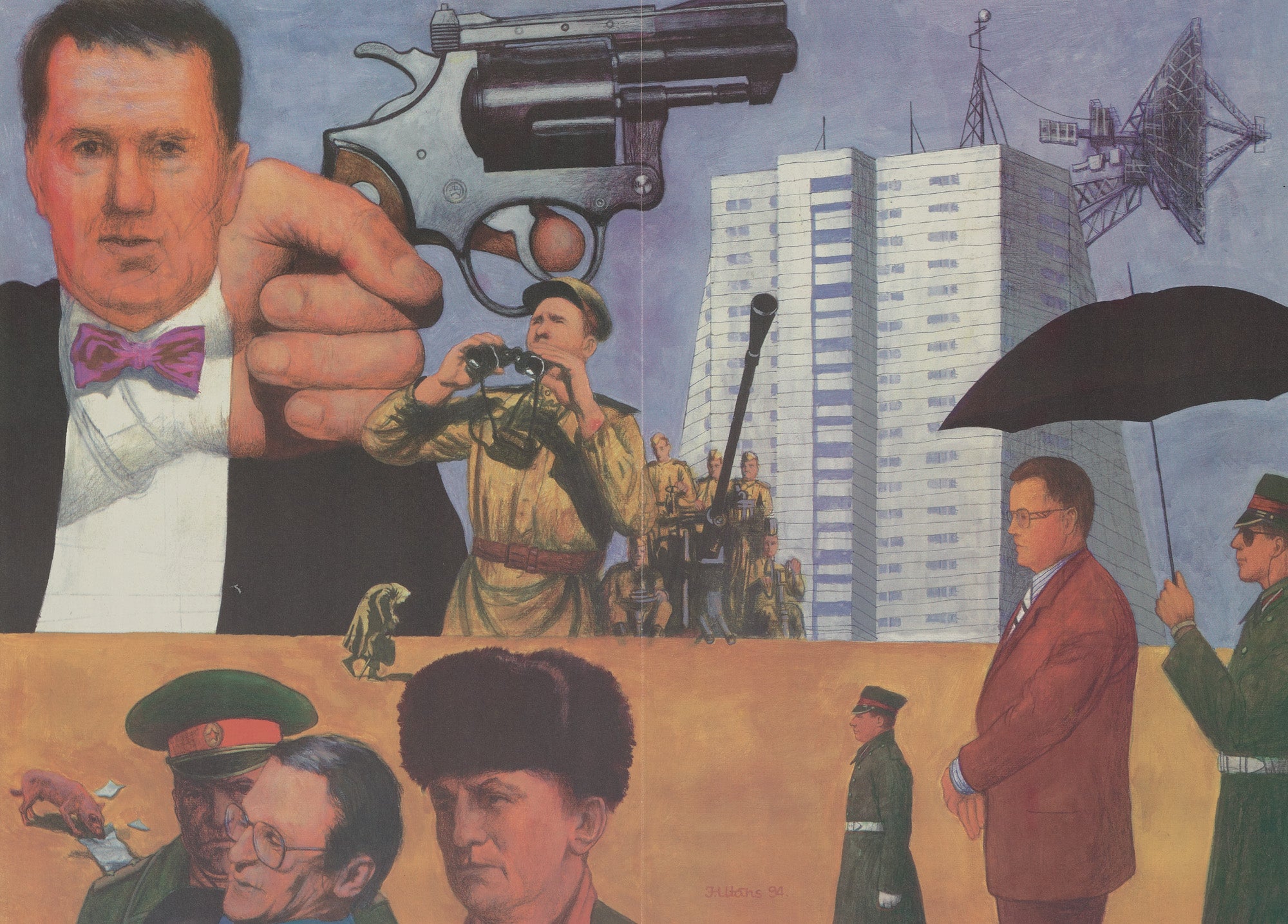 Juris Utāns. Page from the newspaper 'For You'. A Revolver