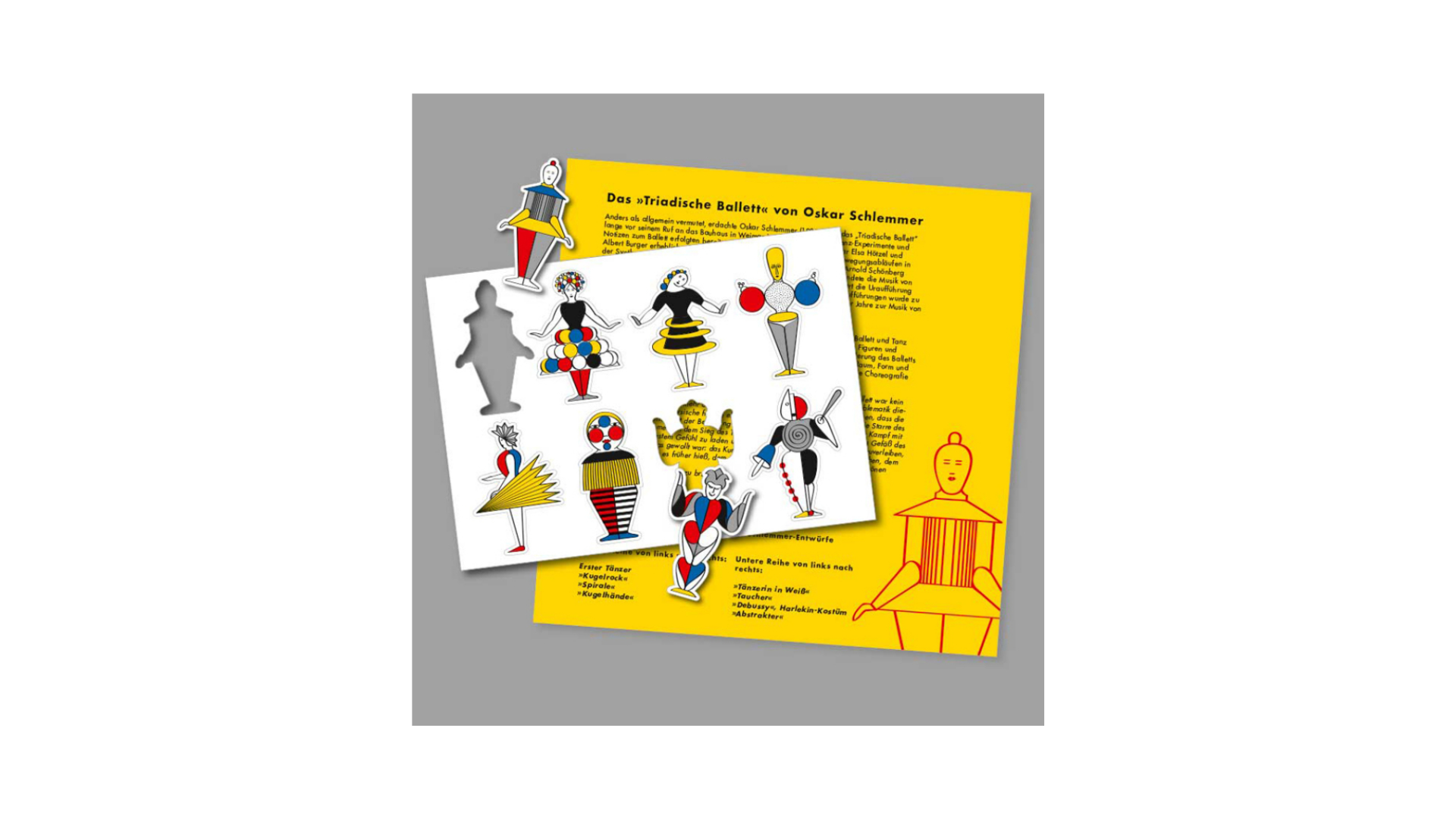 BAUHAUS ballet magnets