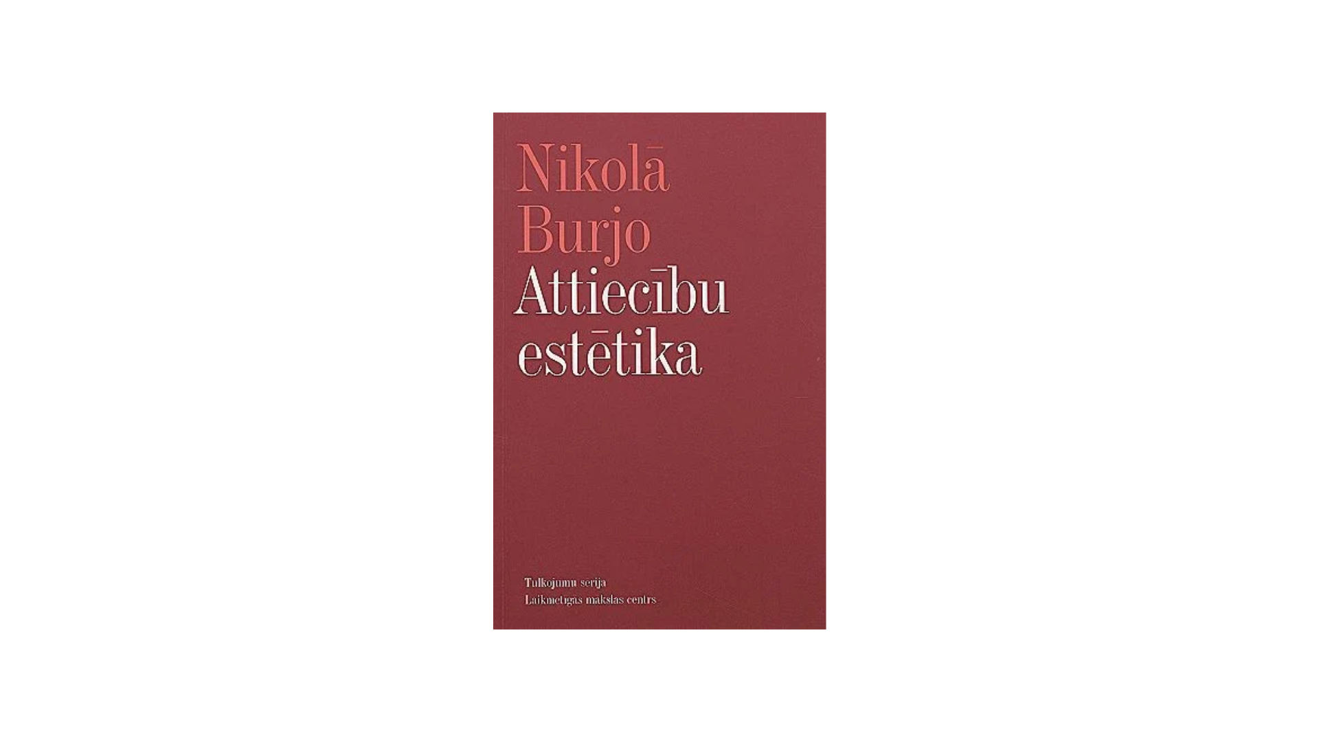 Nikolā Burjo. Attiecību estētika