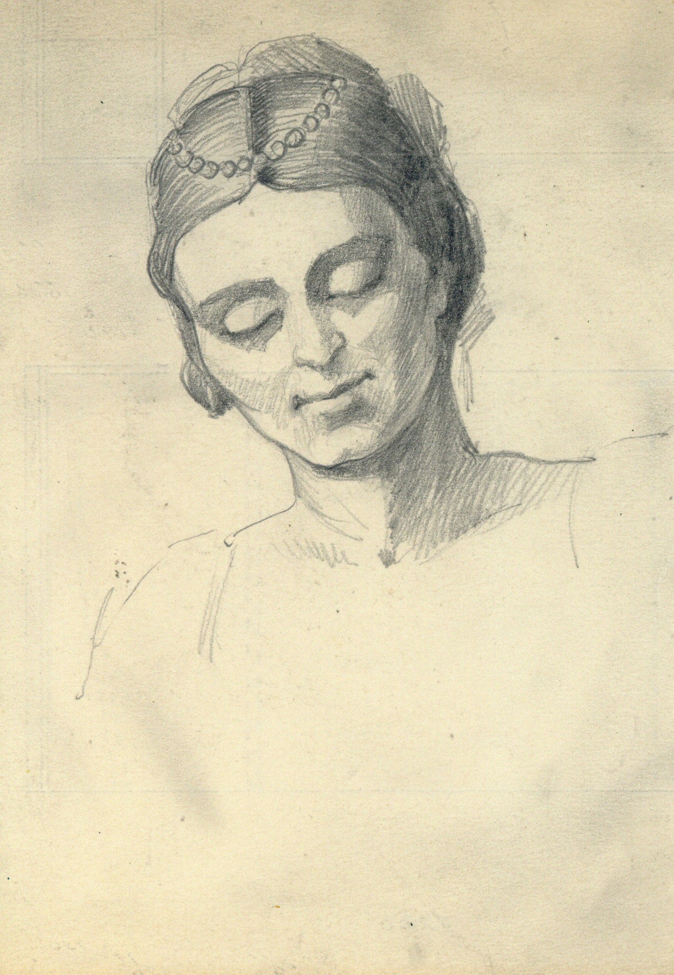 Aleksandrs Kramarevs. Sketch. Portrait of a Woman