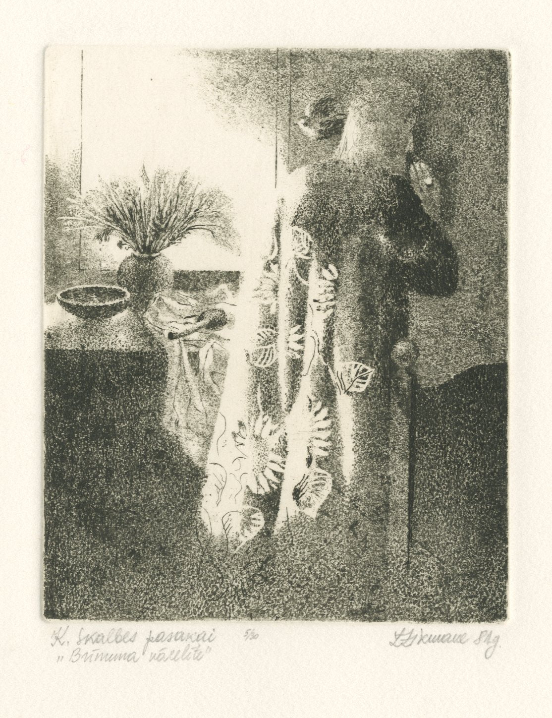 Lolita Zikmane. Ilustrācija Kārļa Skalbes pasakai "Brīnuma vācelīte"