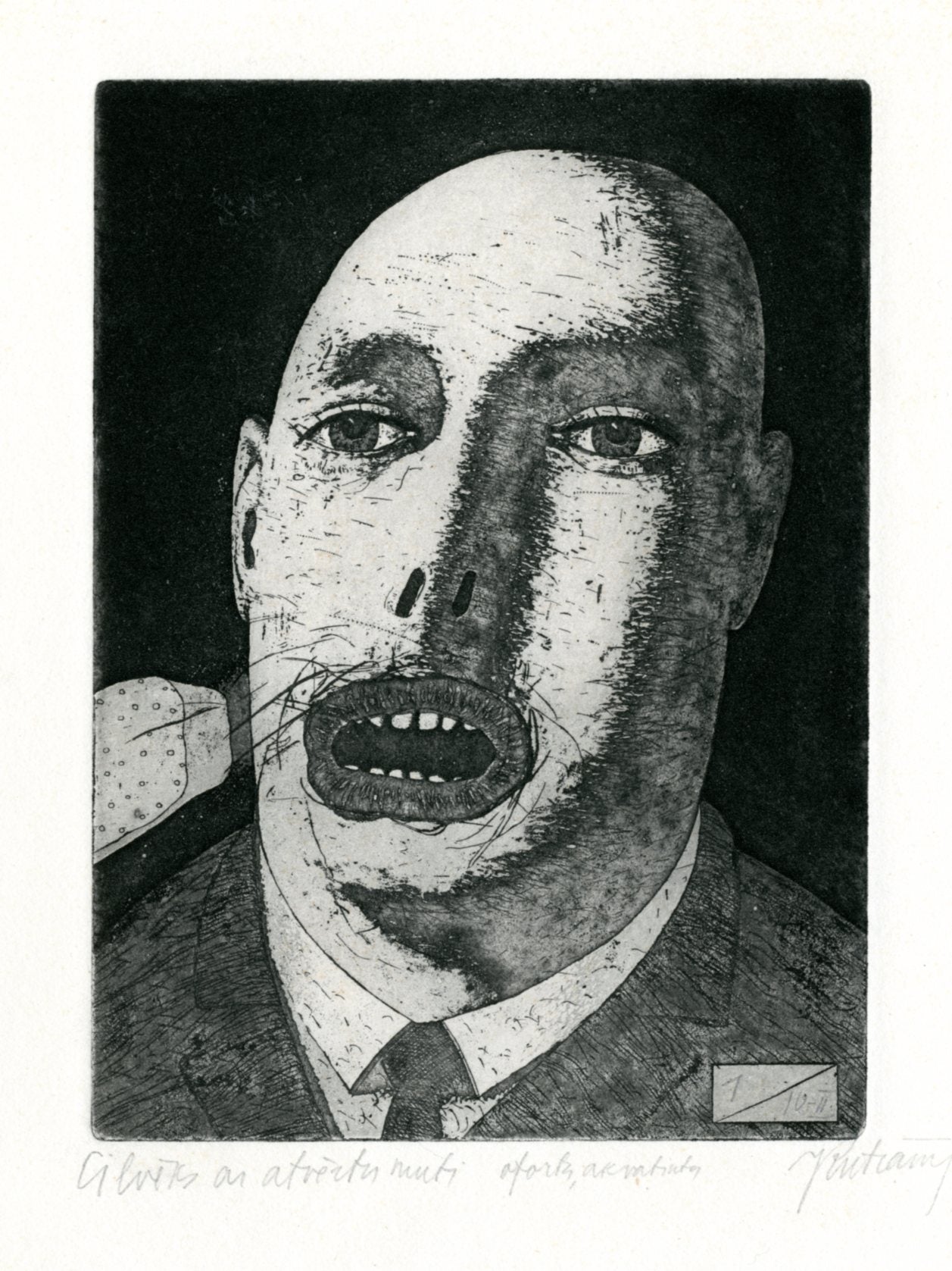 Juris Artūrs Putrāms. A Man with an Open Mouth