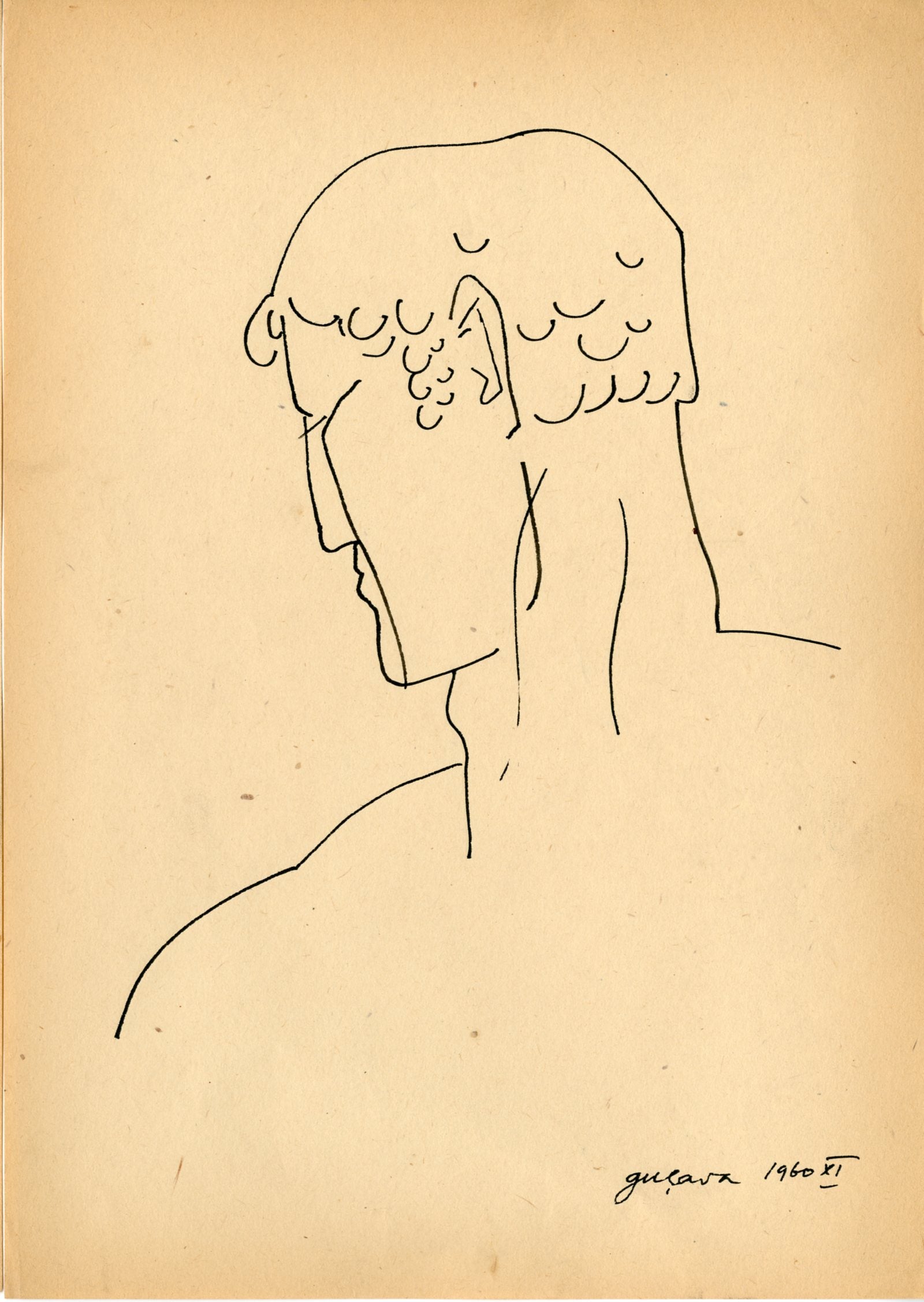 Gunārs Kļava. Vīrieša figūras fragments