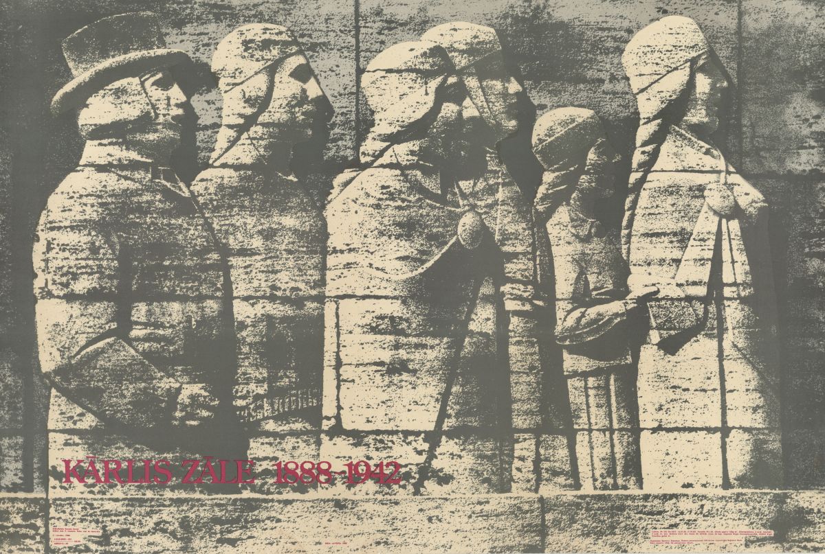 Ernests Zariņš. Plakāts. Kārlis Zāle. 1988-1942 