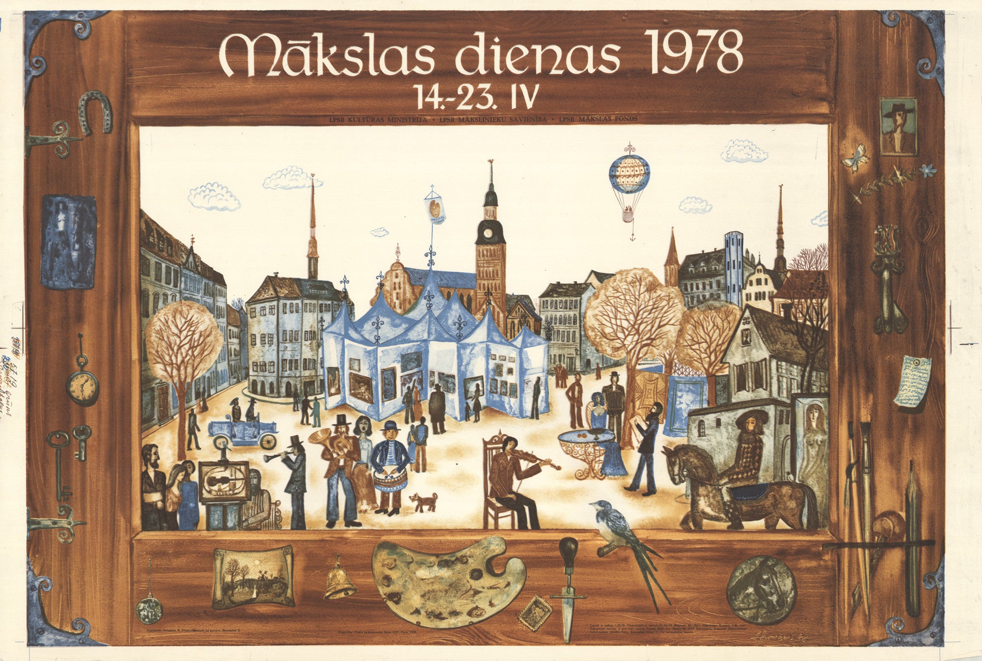Jānis Anmanis. Poster. Art Days 1978 14. – 23. IV