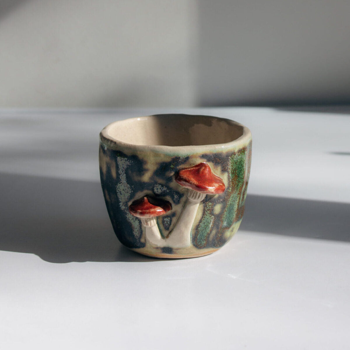 Mushroom mug "Among Moss"